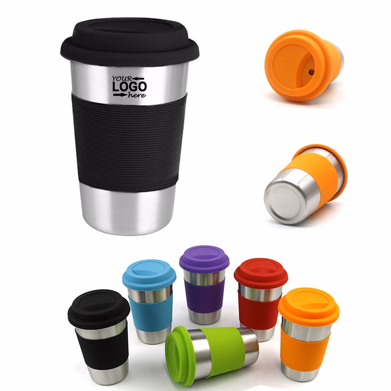 Stainless Steel Cup with Silicone Sleeve