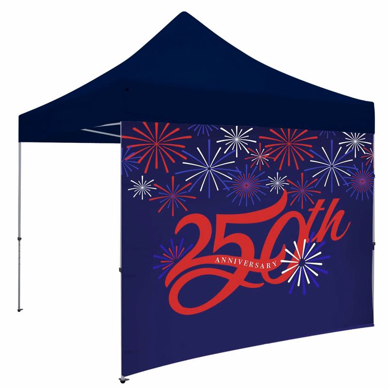 10' Tent Full Wall (Dye Sublimated, Single-Sided)