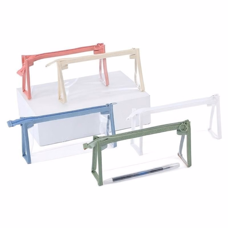 Transparent Triangular Pencil Bag