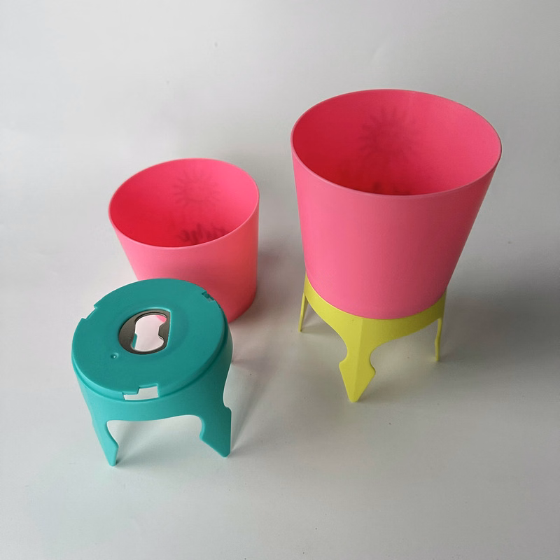 Drink Cup Holder Sand Coaster with Bottle Opener & Spikes