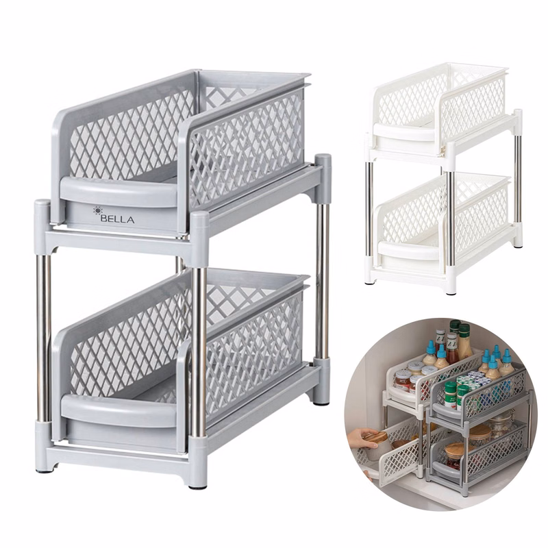 Plastic Double-Walled Drawer Shelves