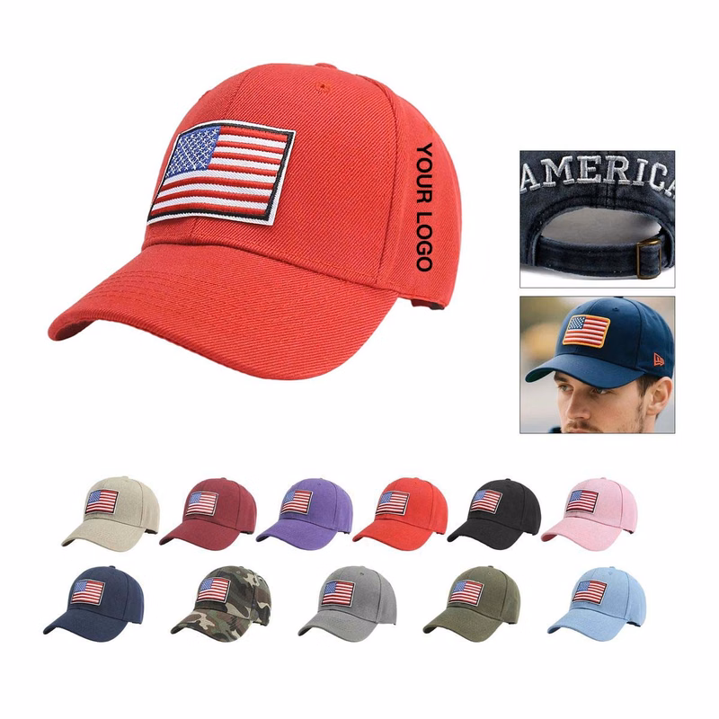 Moisture Wicking American Flag Baseball Cap