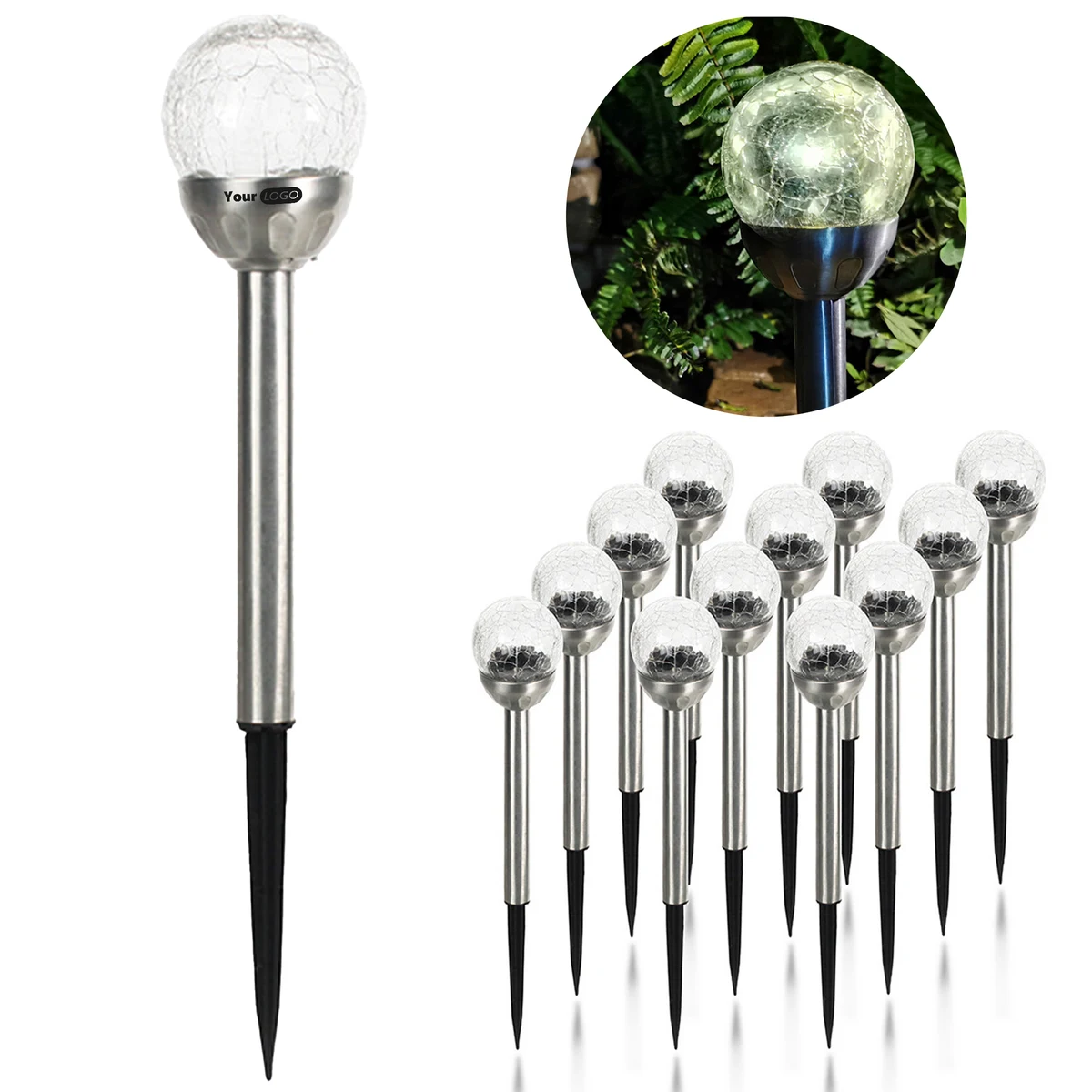 Stainless Steel Circular Head Lawn Light 1