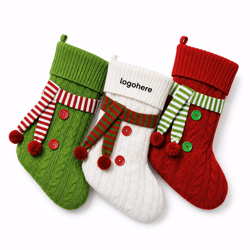MOQ 5 Polyester Christmas Stocking