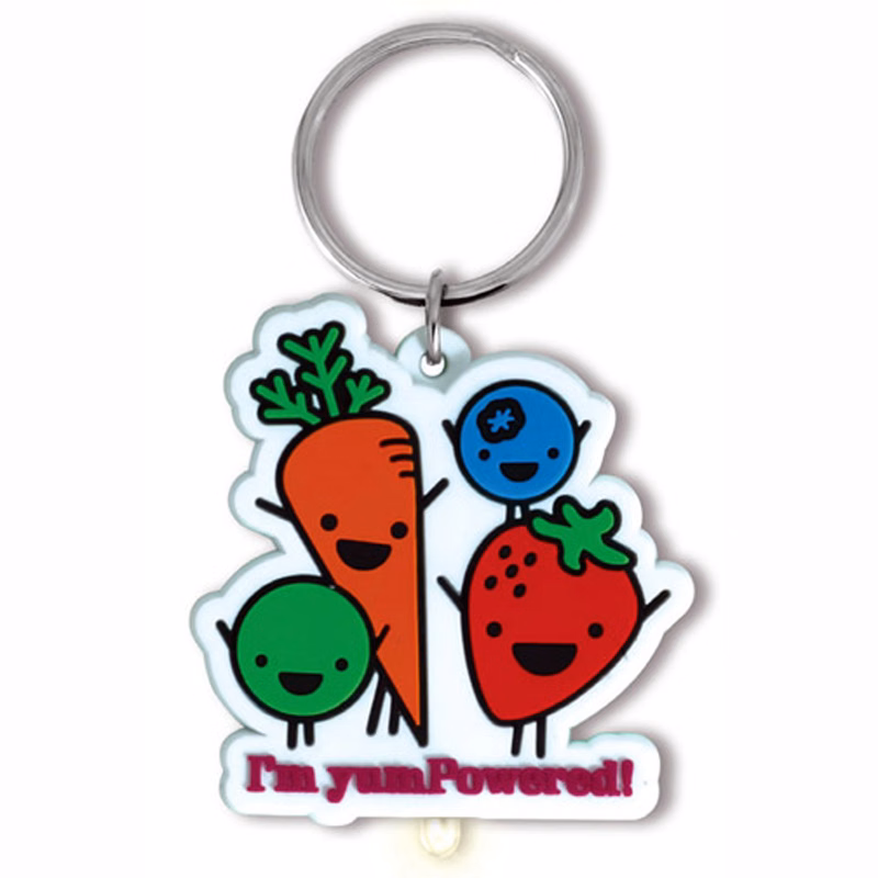 Rubber Softies Led Key Tags