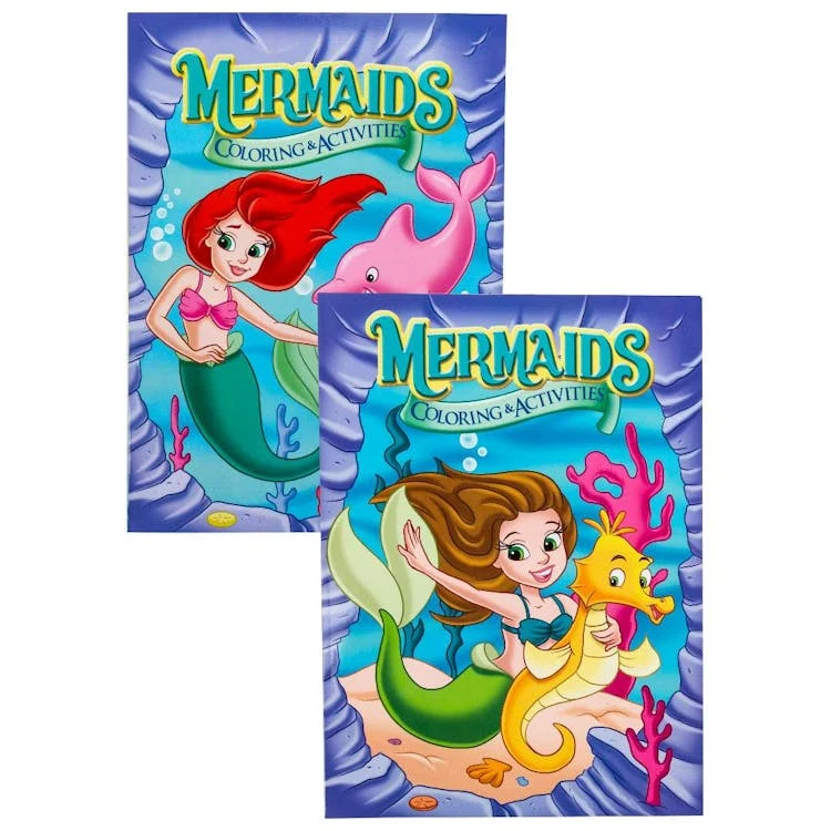 Mermaids Coloring and Activity Books Two Assorted - 80 Pages 1