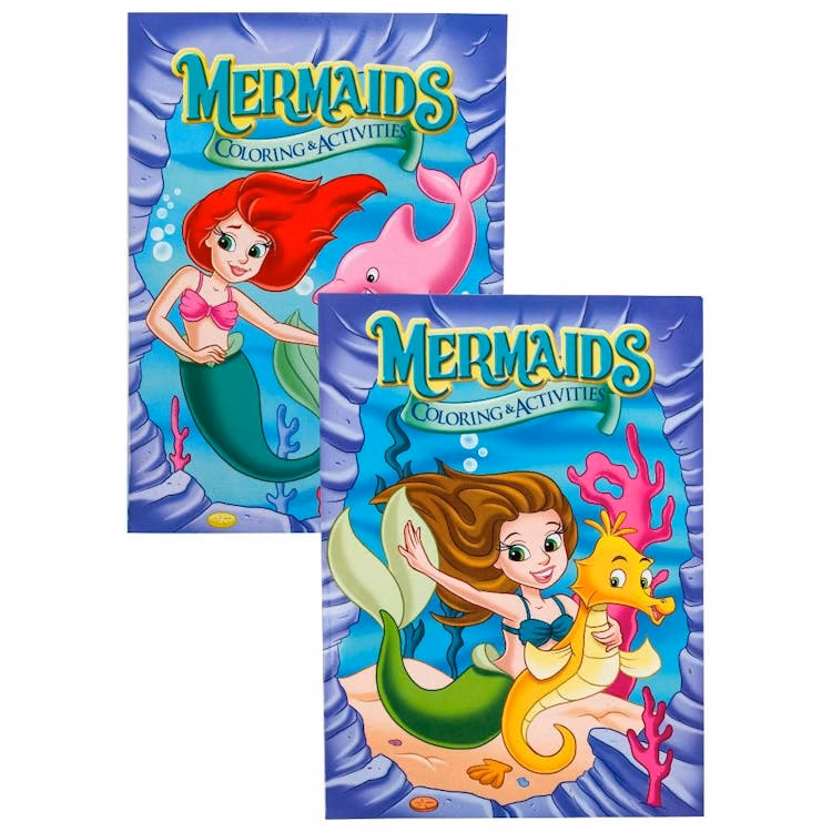 Mermaids Coloring and Activity Books Two Assorted - 80 Pages