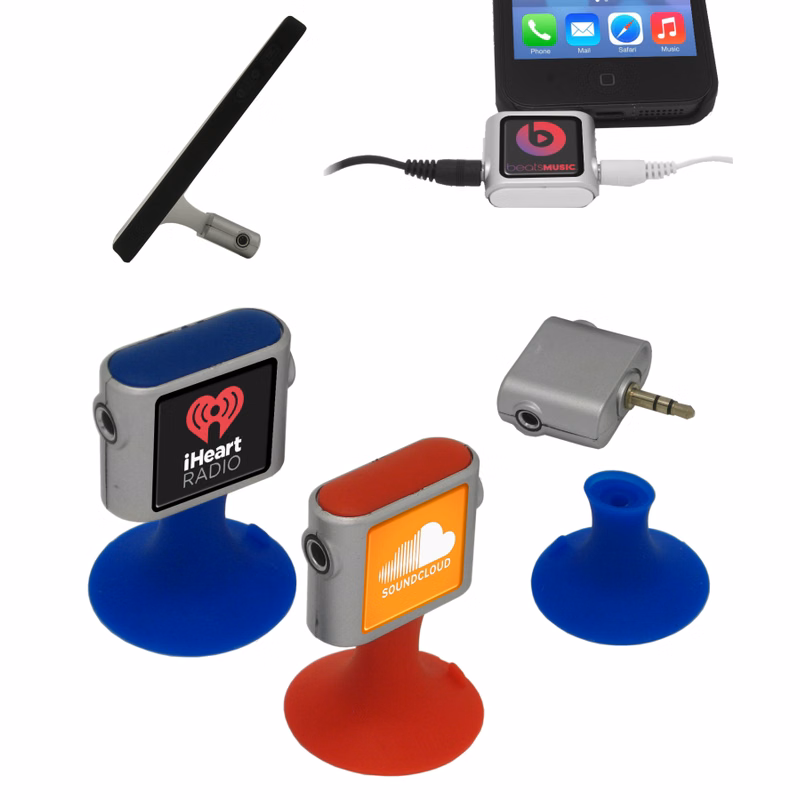 Phone Stand w/Headphones Splitter - Full Color