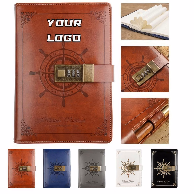 Vintage B6 Diary Notebook with Locks