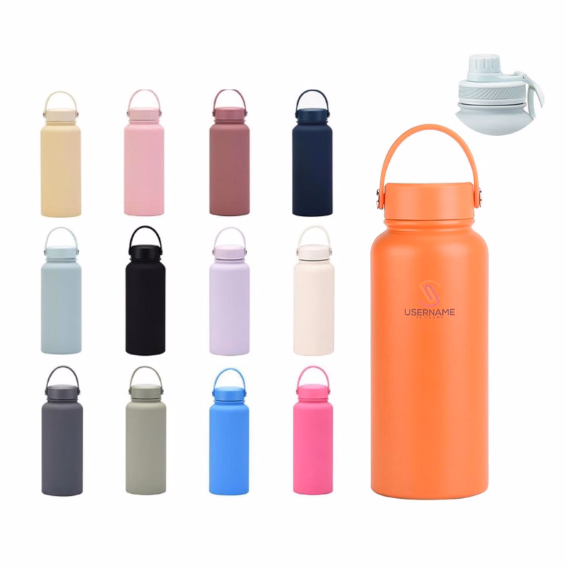 32oz Stainless Steel Portable Sports Water Bottle, Portable Vacuum Insulated Cup