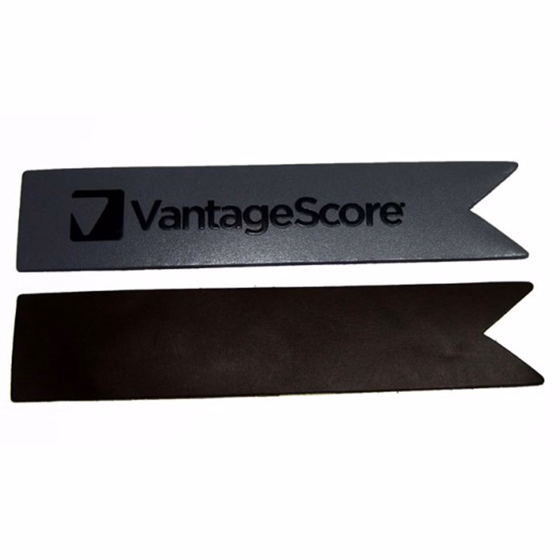 RIBBON EDGED LEATHER BOOK MARK