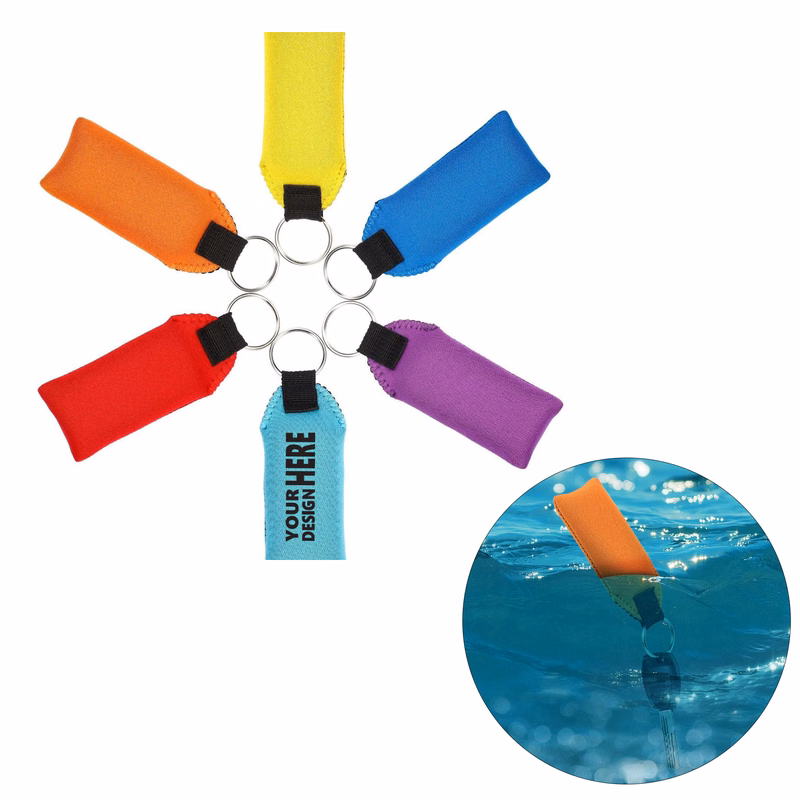 Customizable Neoprene Floating Keychain