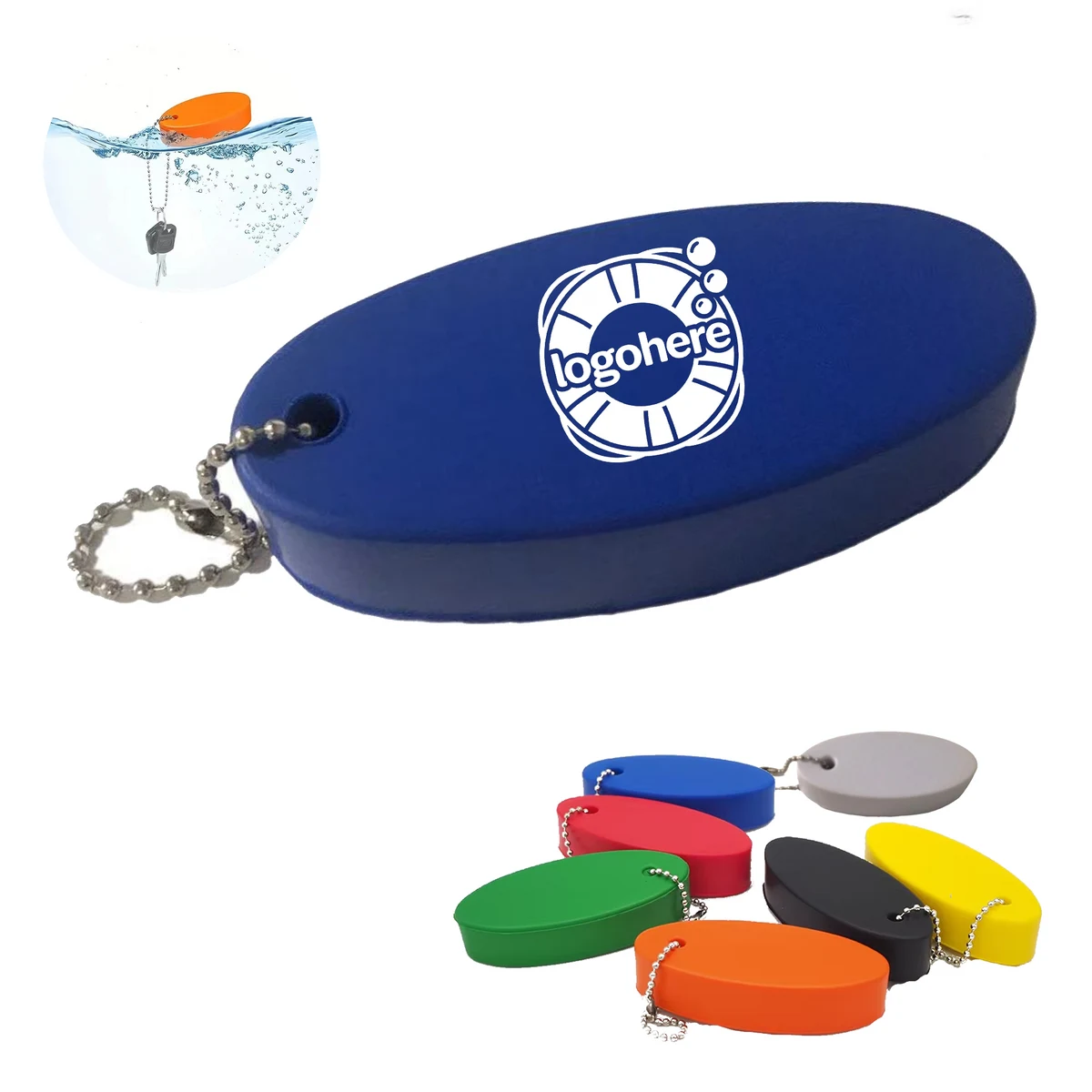 Custom PU Floating Keychain 1
