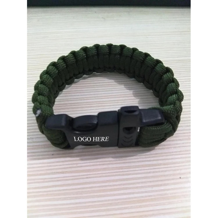 Paracord Survival Bracelet With Plastic Buckle 1