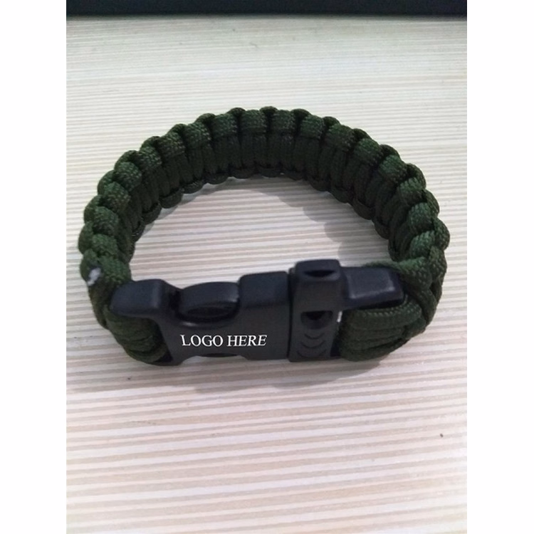 Paracord Survival Bracelet With Plastic Buckle