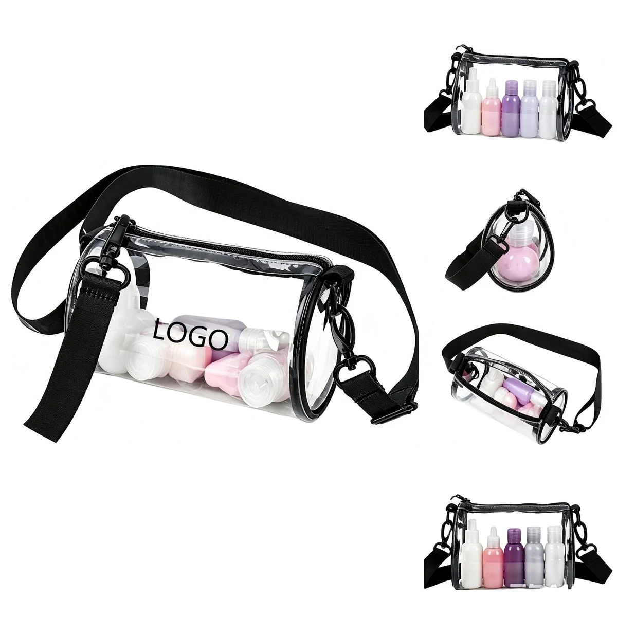 PVC Cylinder Crossbody Bag 1