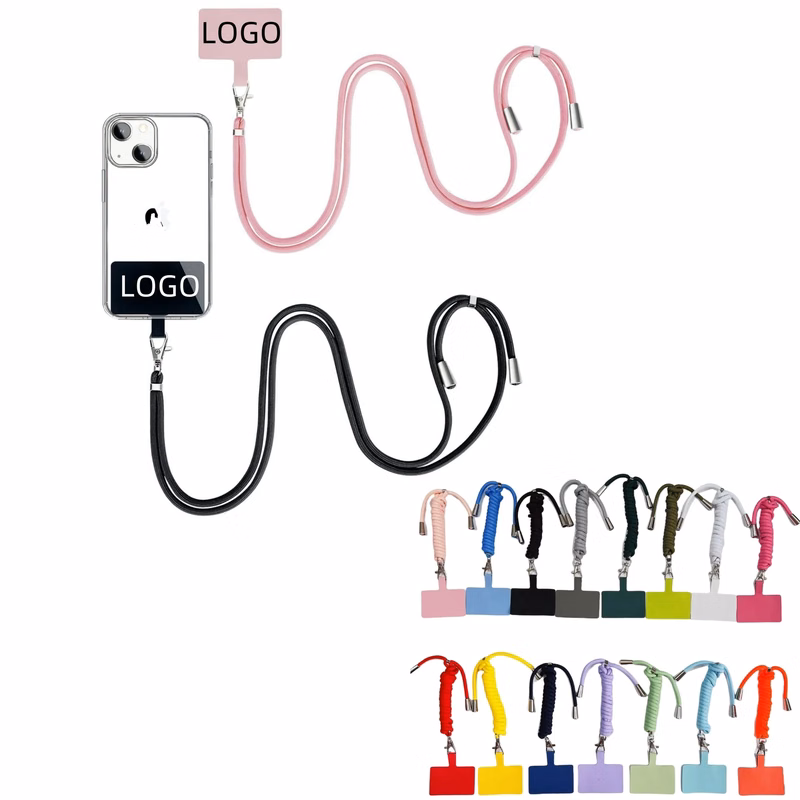 Adjustable Polyester Cell Phone Lanyard Badge Holder