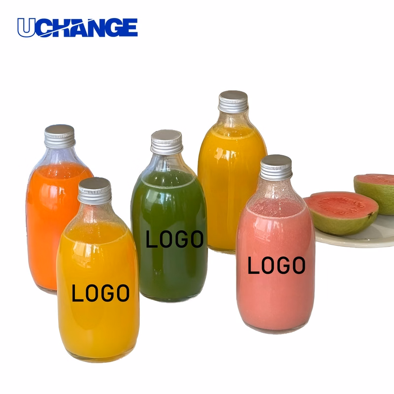 Juice Glass Bottle Container for Beverages