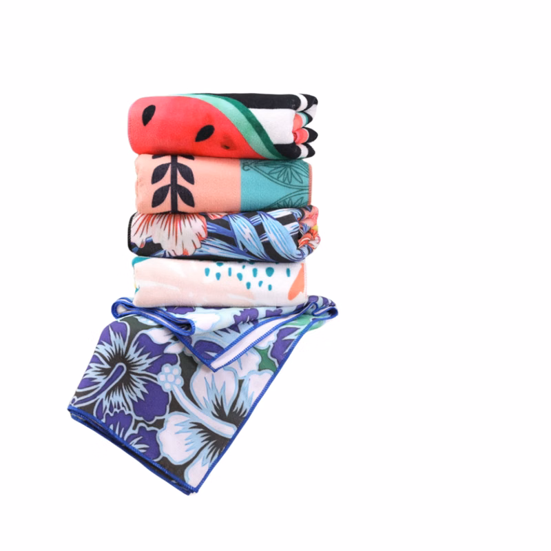 Microfiber Double Sided Fleece Portable Beach Towel