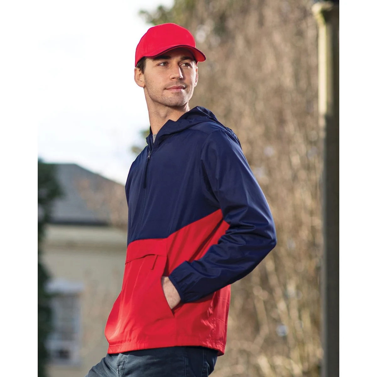 Men's Packable Quarter-Zip Jacket - 229534 1