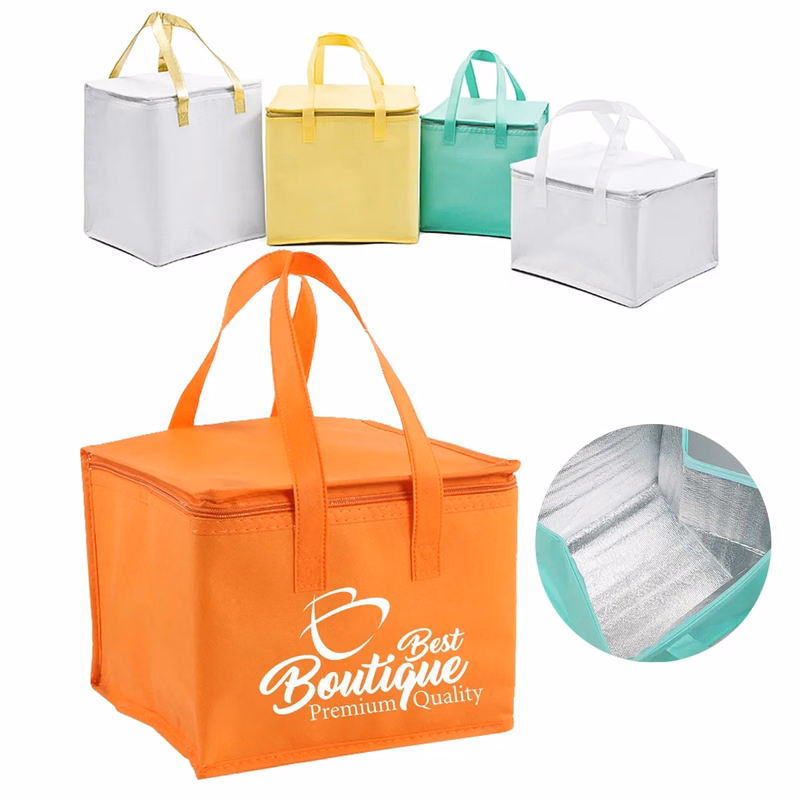 Custom Large Insulated Reusable Collapsible Cooler Tote