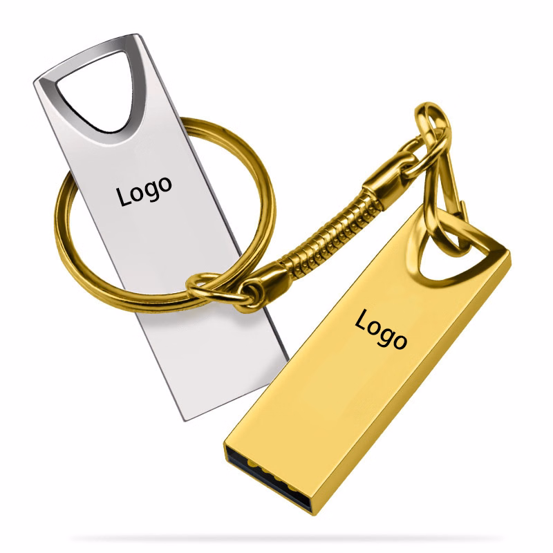 Waterproof Metal USB Flash Drive with Key Chain