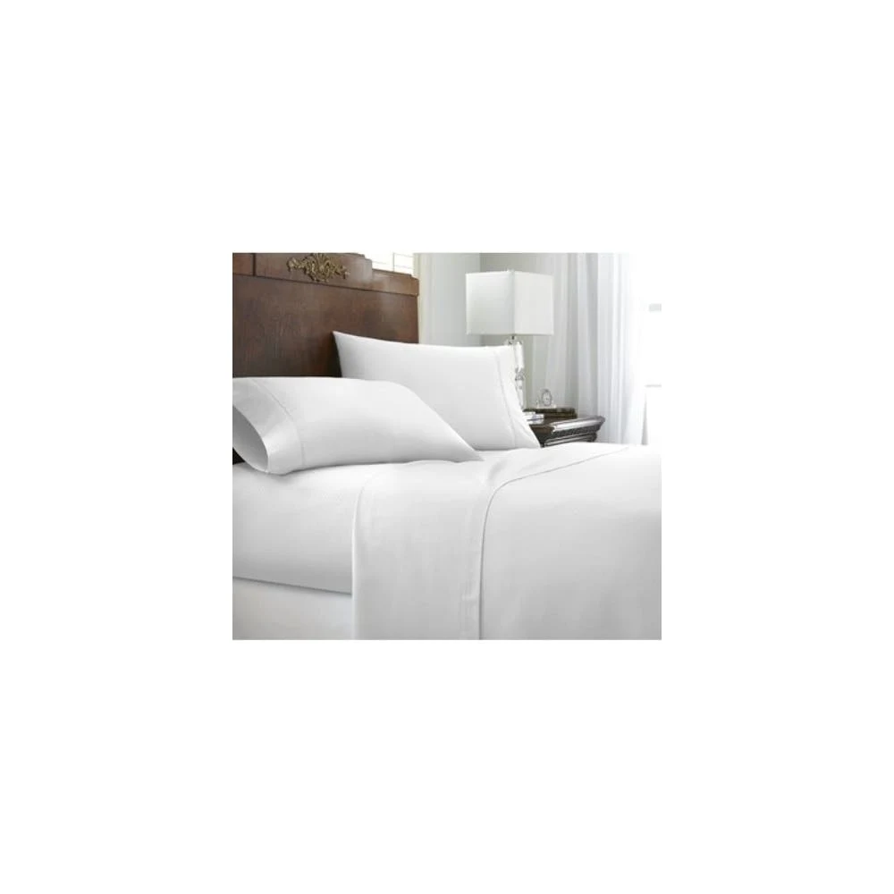 Premium Embossed Sheet Sets - White Chevron Design Twin 3 Piece 1