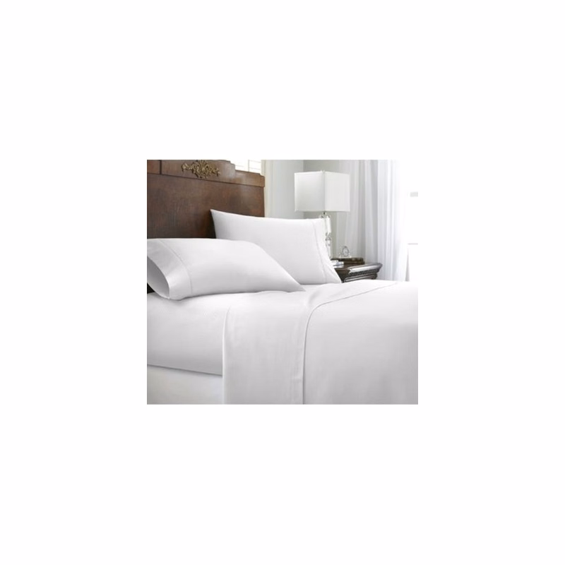 Premium Embossed Sheet Sets - White Chevron Design Twin 3 Piece