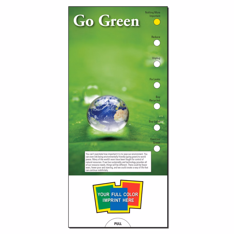 SLIDE CHART - Go Green Slide Chart