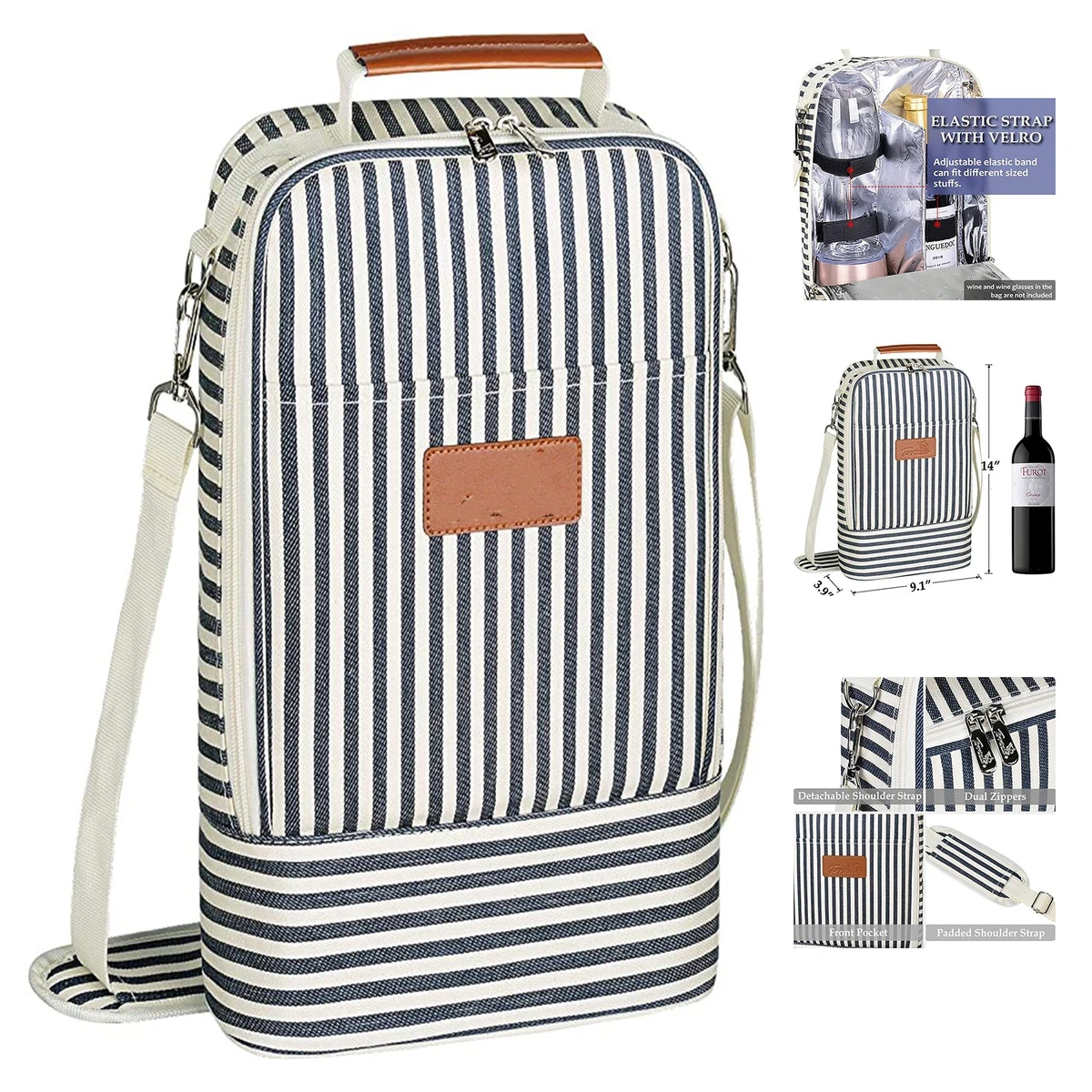 3 Bottle Wine Tote Carrier 1