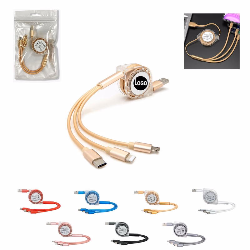 Multi Retractable 3-in-1 USB Charging Cable