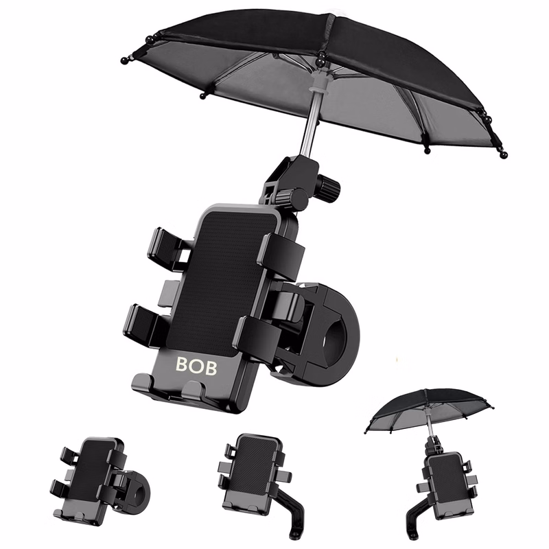 Motorcycle Bicycle Mobile Phone Holder with Umbrella