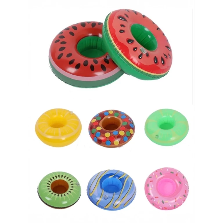 PVC Inflatable Floating Fruit Cup Holder 1