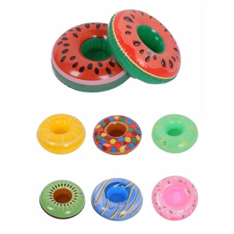 PVC Inflatable Floating Fruit Cup Holder