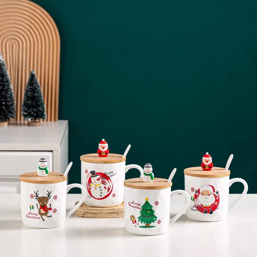 Christmas Mug with Bamboo Lid 1