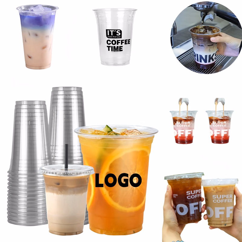 10/12/16oz  Biodegradable Clear PLA cups