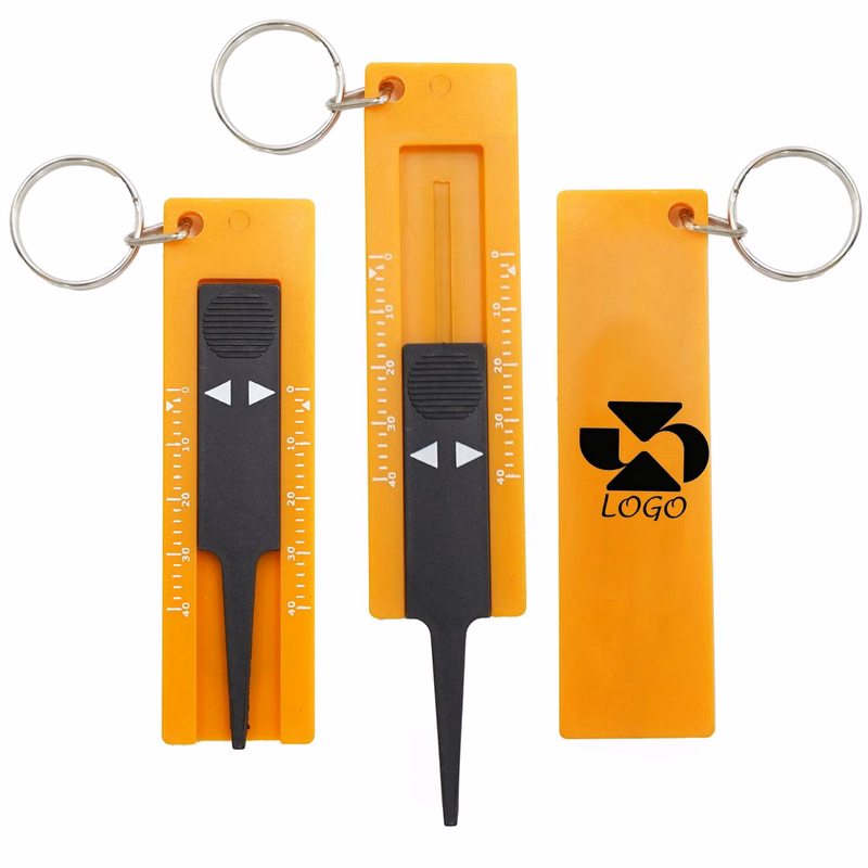 Portable Keychain Dual Tire Tread Wear Measurement Tool