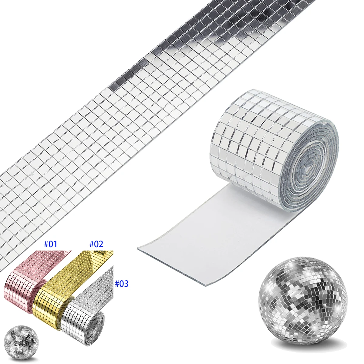 Self Adhesive Mosaic Glass Wall Sticker 1