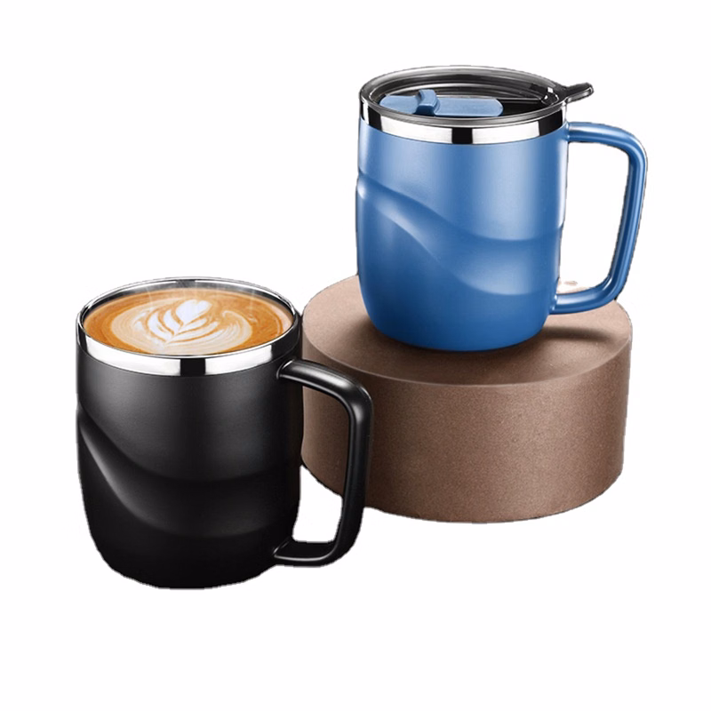 14 Oz. 304 Stainless Steel Coffee Mug with Handle