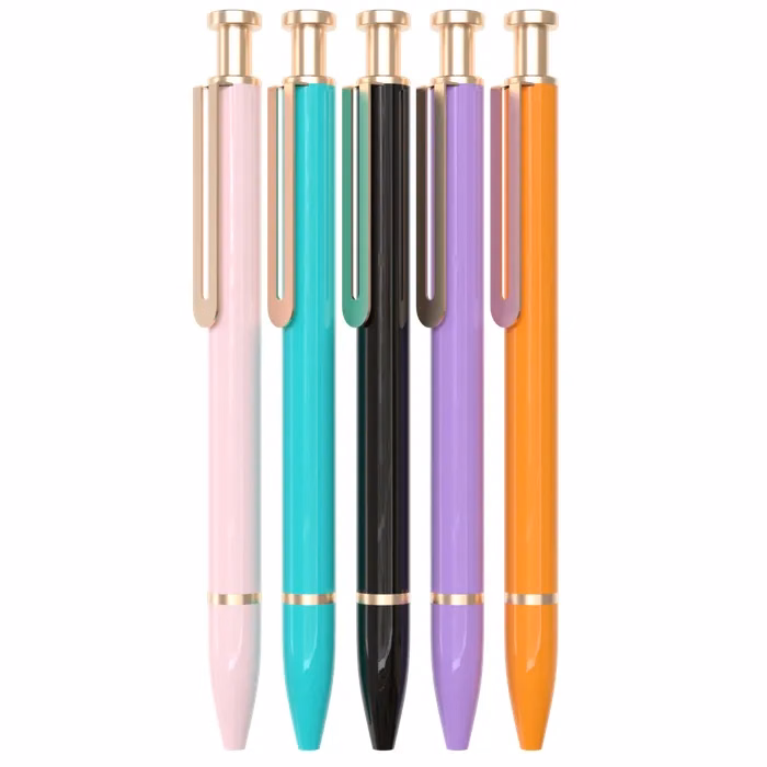 Nail Click Retractable Metal Ball Pen
