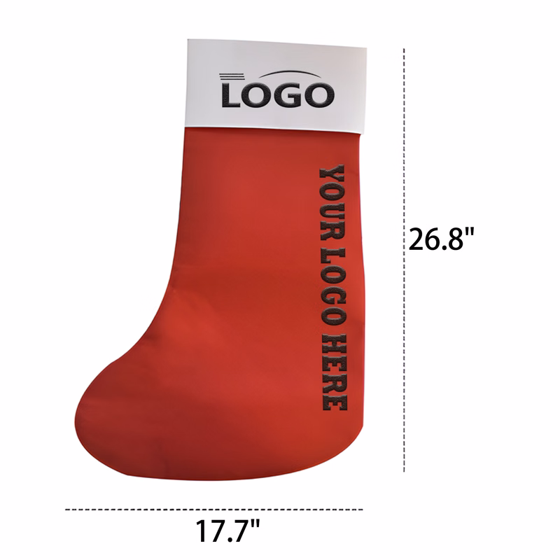 MOQ 50 PCS Decorated Christmas Felt Socks