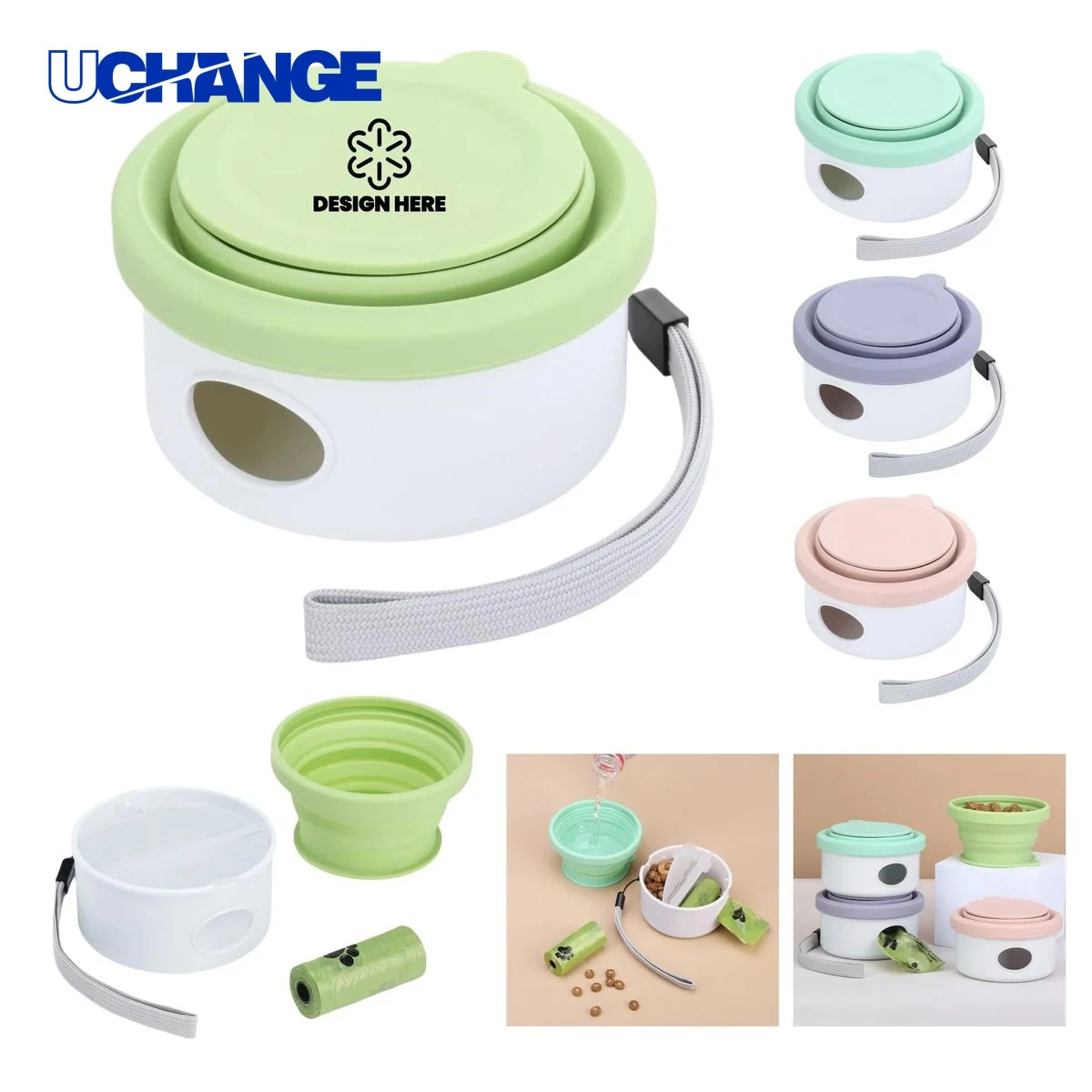 Outdoor Pet Multifunctional Feeding Bowl Set 1