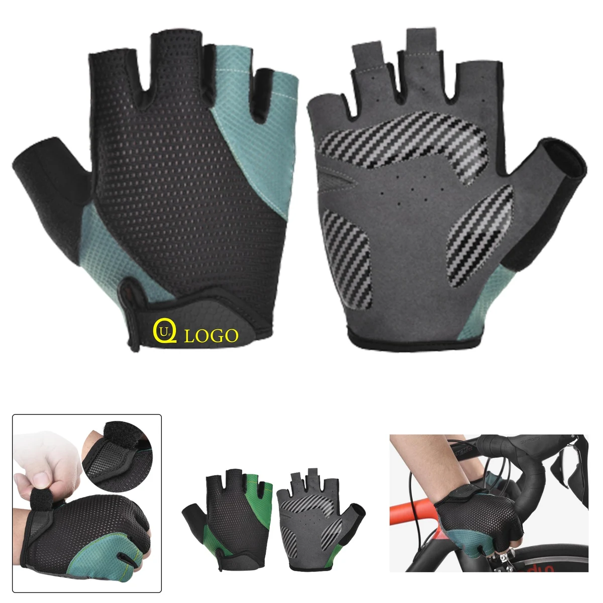 Microfiber Half Finger Sports Cycling Glove 1