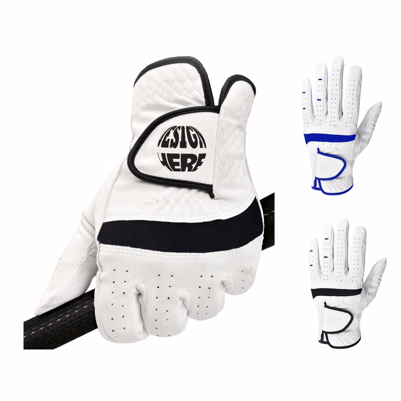 Breathable Lambskin Embroidered Golf Glove (Left Hand)