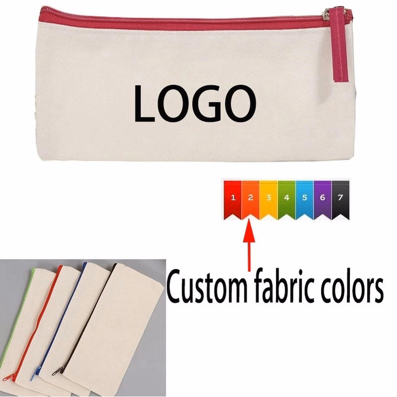 Canvas Pencil Case Stationery Pouch