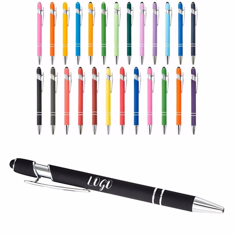 Ellipse Softy w/Stylus Metal Pen - Laser Engraved
