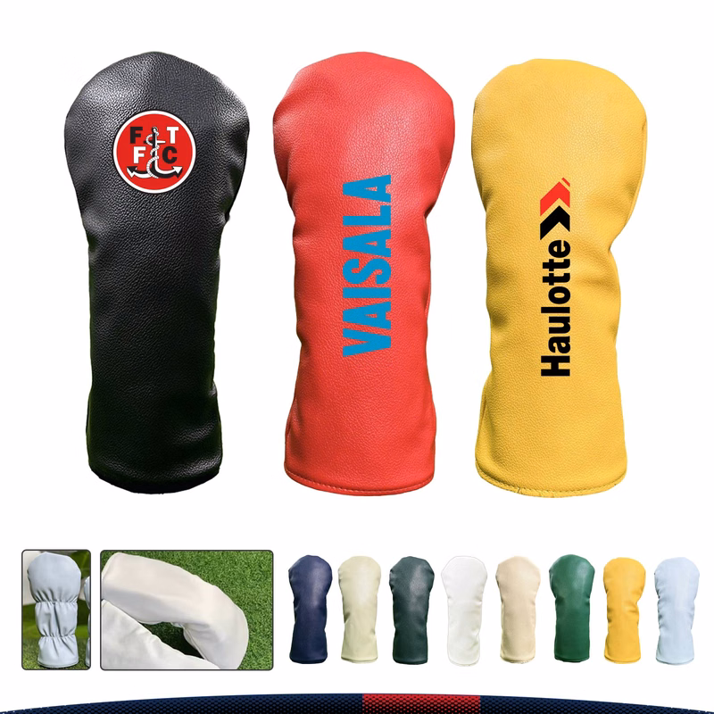 SwingApex PU Leather Golf Driver Headcover
