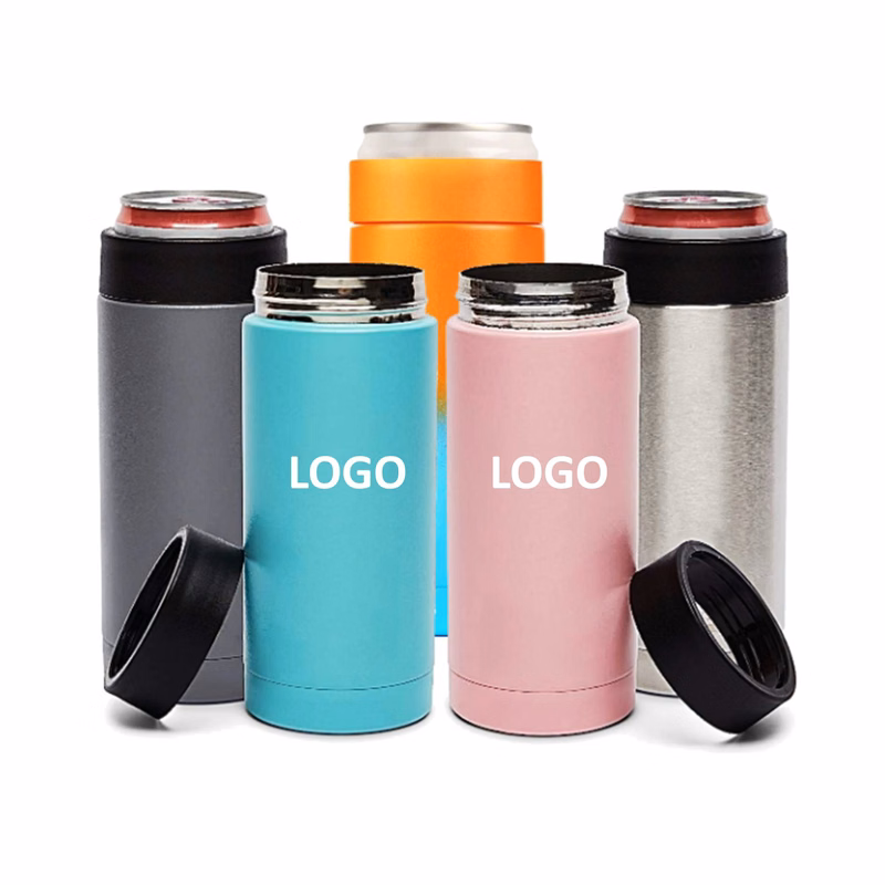 Stainless Steel Slim 12 oz Can Cooler