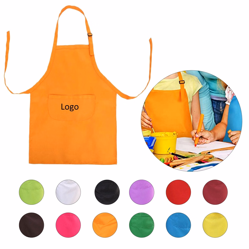 Children Chef Aprons with 2 Pockets L for 7-13 Age