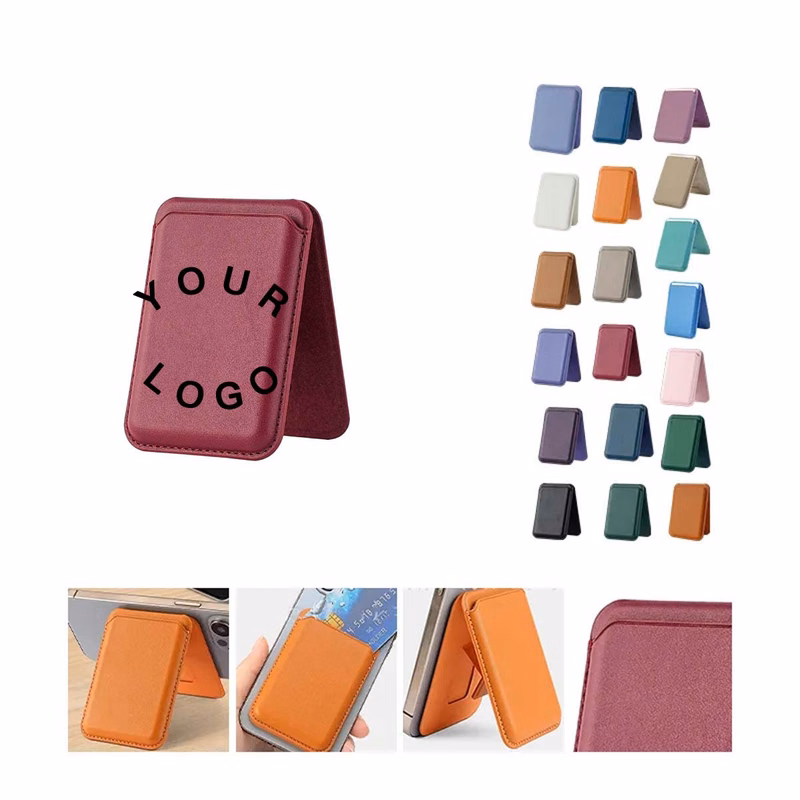 PU Leather Phone Wallet with Magnetic Attachment